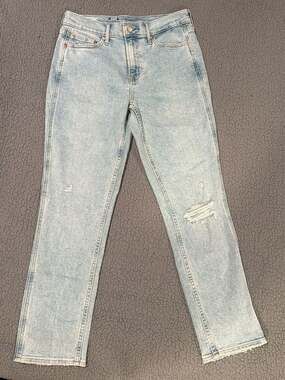 GAP Vintage Slim Mid Rise Distressed Light Wash Jeans Size 29 Regular